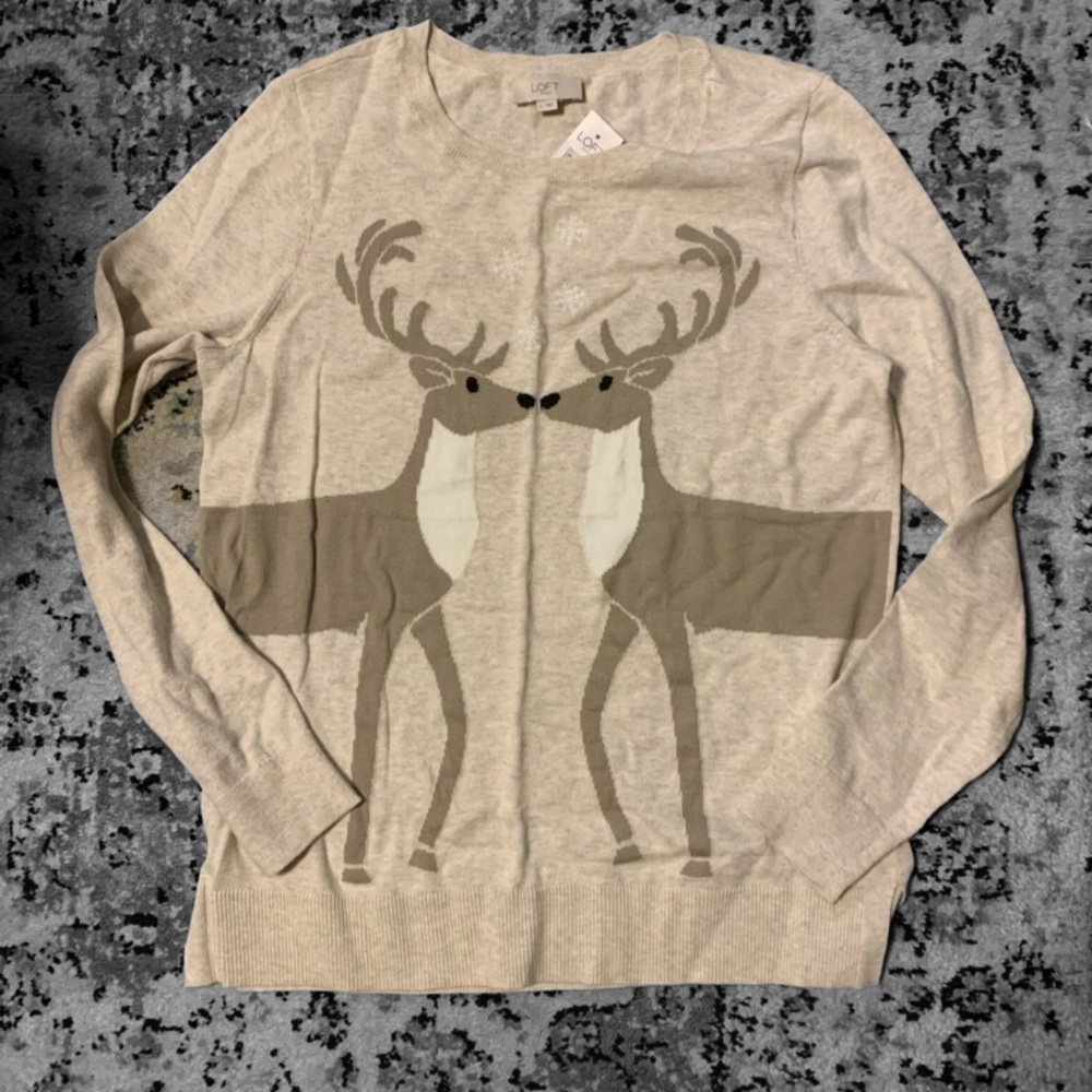 Ann Taylor Loft- Deer Sweater- New With Tags